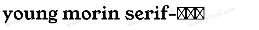 young morin serif字体转换